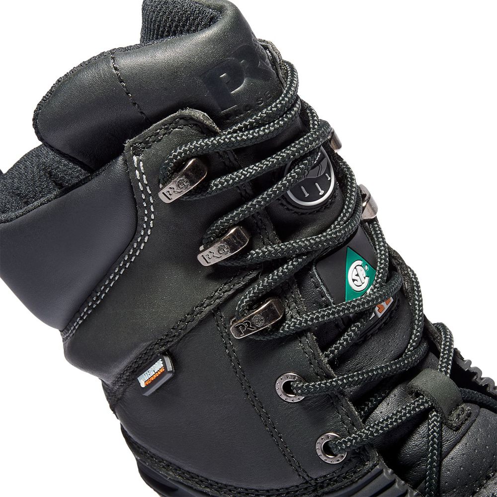 Botas Pro Timberland Hombre Pro 10\" Gravel Pit Steel Toe Mining Negras - Chile FWG-694105